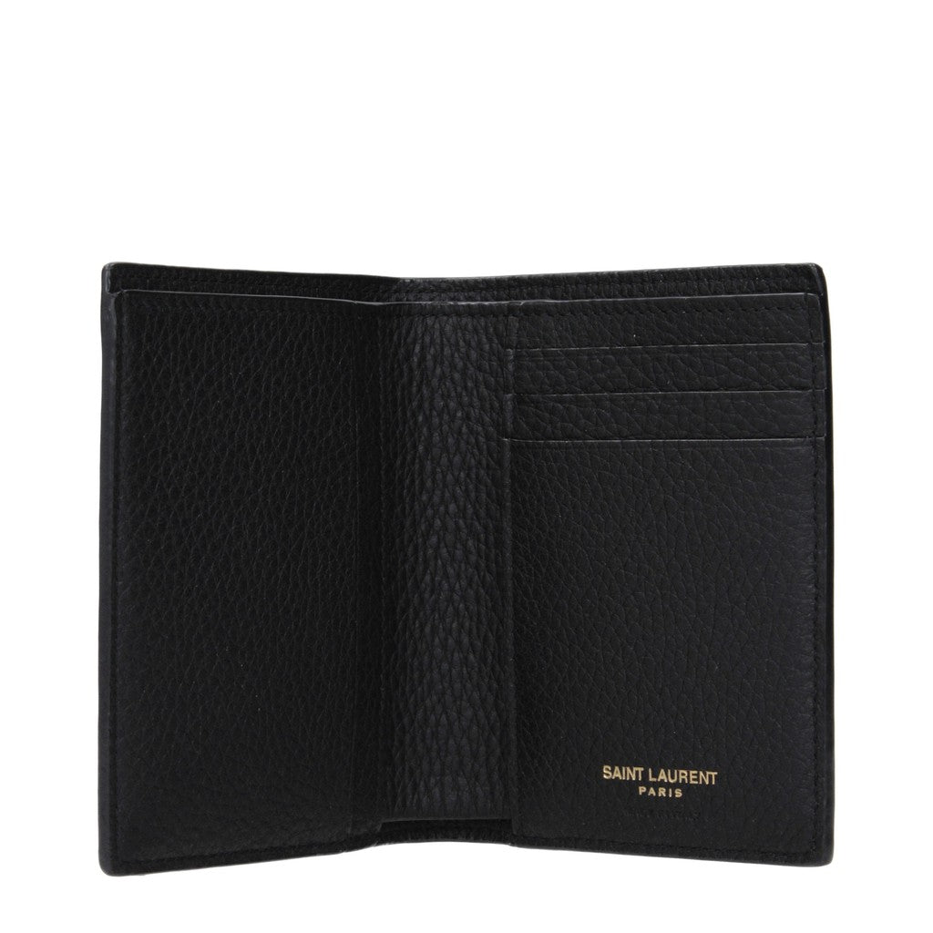 Saint Laurent Tiny Cassandre Portemonnee – Zwart