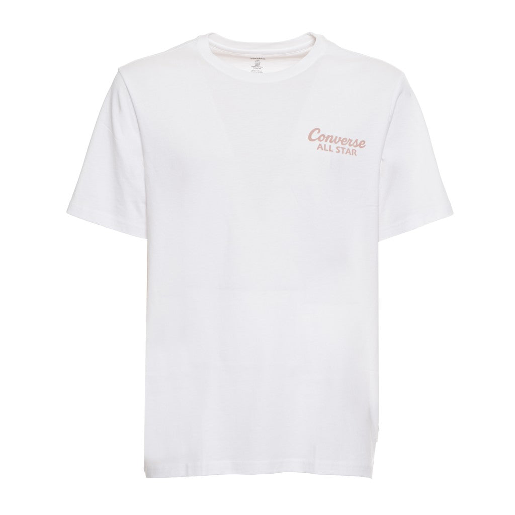 Converse T-shirt met ronde hals en print – Wit