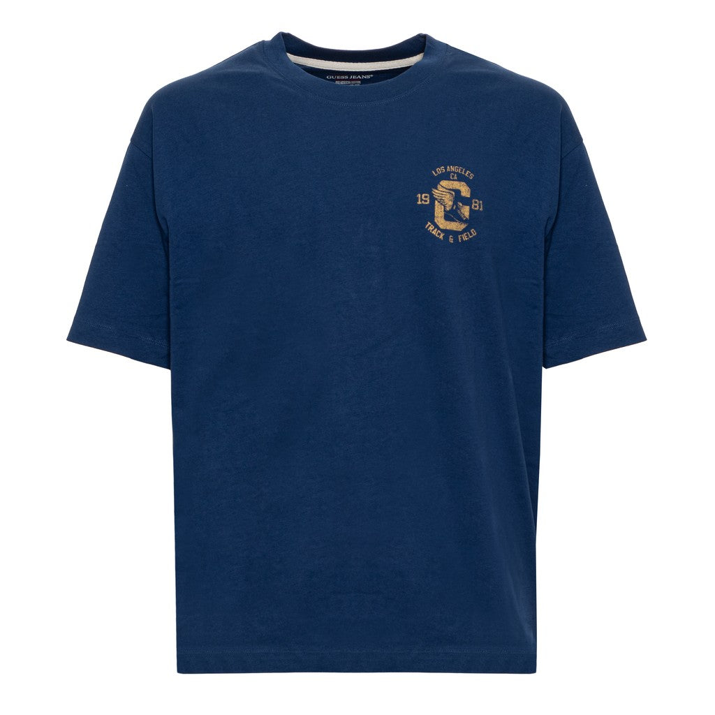 Guess T-shirt met print – Marineblauw