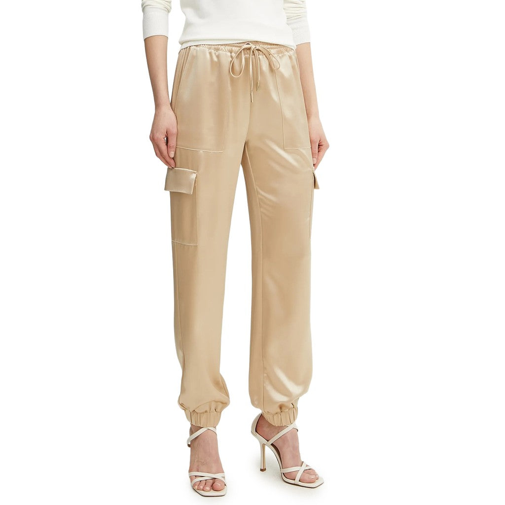 Guess Broek met trekkoord en vier zakken – Beige
