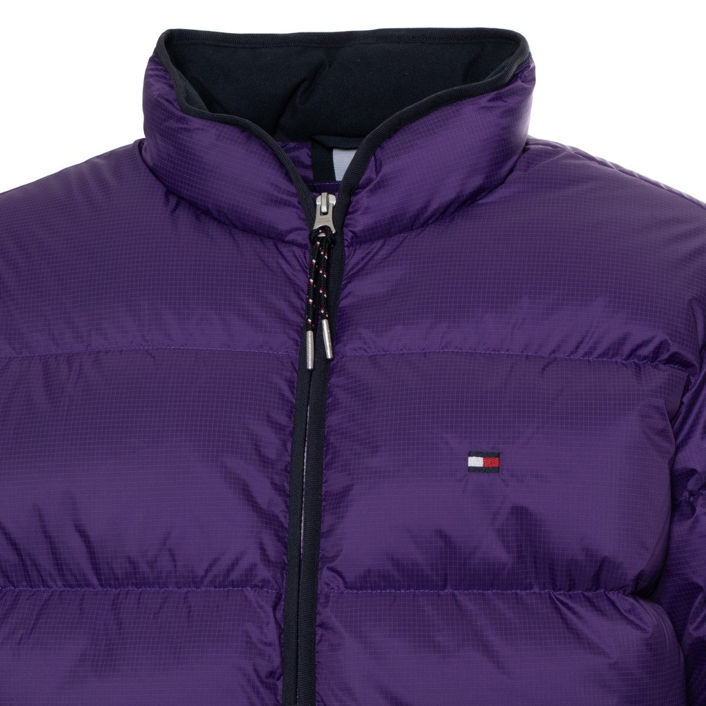 Tommy Hilfiger Donsjas met logoborduring – Paars