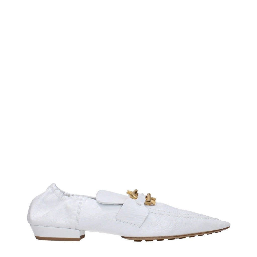 Bottega Veneta Ballerina's met puntige neus – Wit