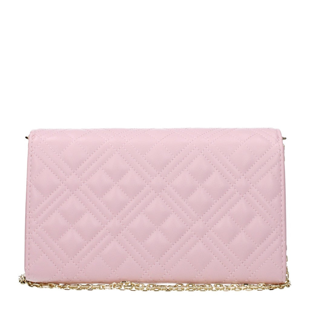 Love Moschino Crossbodytas met goudkleurige details – Roze