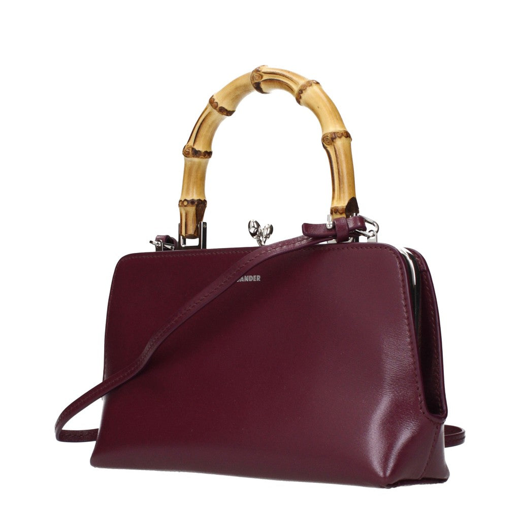 Jil Sander Goji Mini Handtas – Bordeaux
