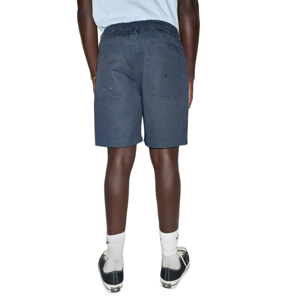 Converse Bermuda short met knoop- en ritssluiting en logo – Blauw