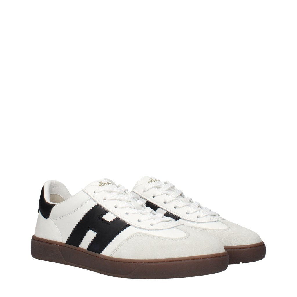 Hogan Cool Sneakers van leer en suède – Wit / Zwart