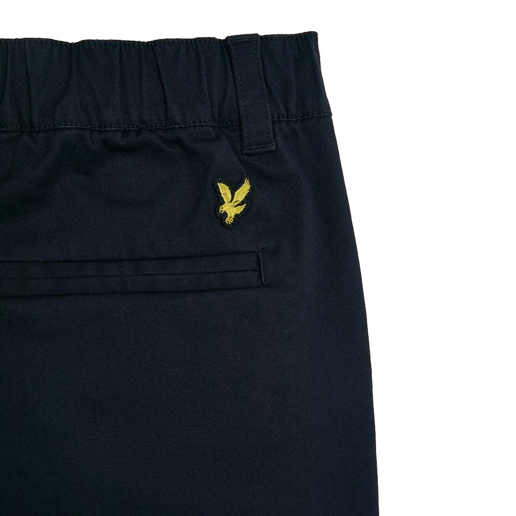 Lyle & Scott Kids Broek met rits- en knoopsluiting – Donkerblauw