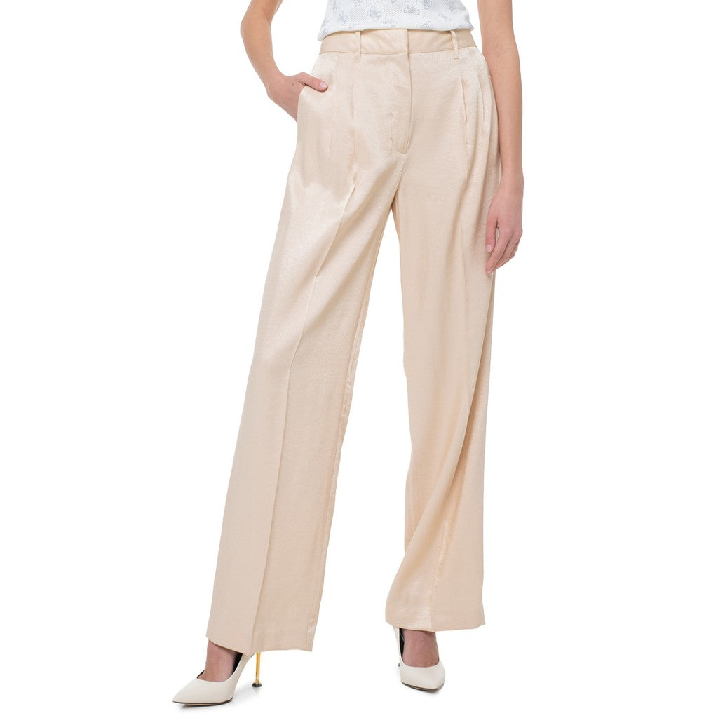 Guess Effen broek met vier zakken – Beige