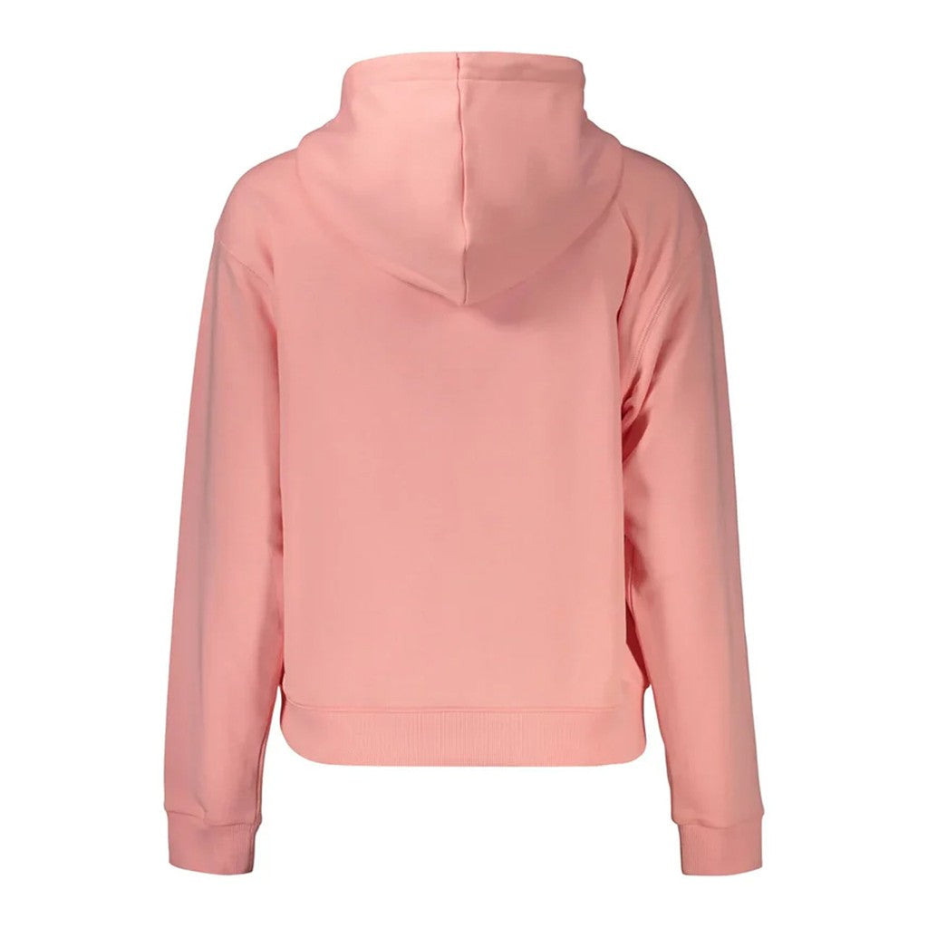 Converse Tweekleurige cropped hoodie van geborstelde stof – Koraal