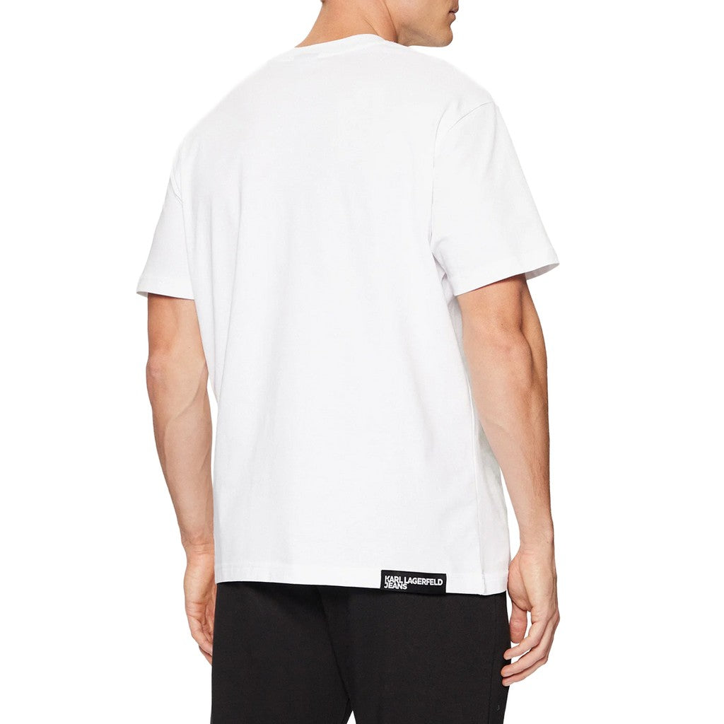 Karl Lagerfeld Regular fit T-shirt met K-logo – Wit