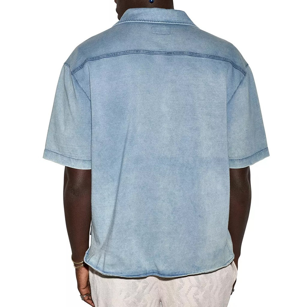 Converse Denim overhemd met korte mouwen – Lichtblauw