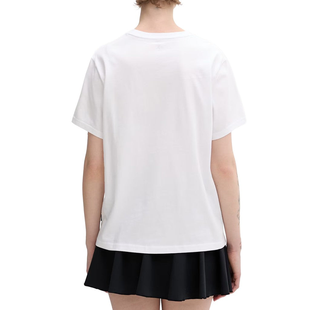 Converse Tweekleurig T-shirt met logo – Wit