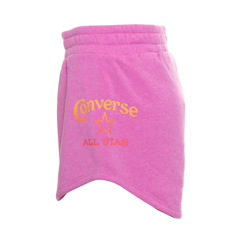 Converse Effen short met bedrukt logo – Fuchsia