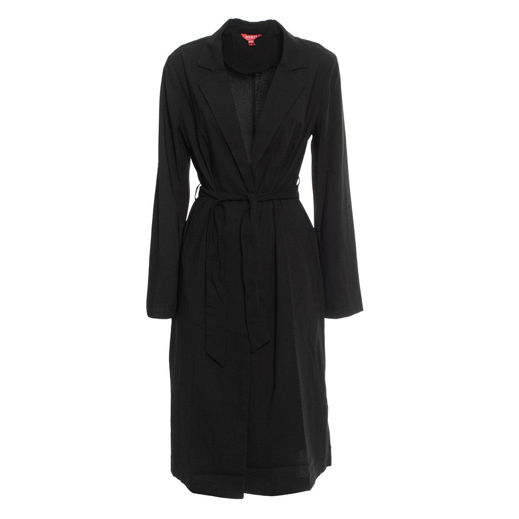 Guess Jas met ceintuur en knoopsluiting – Zwart