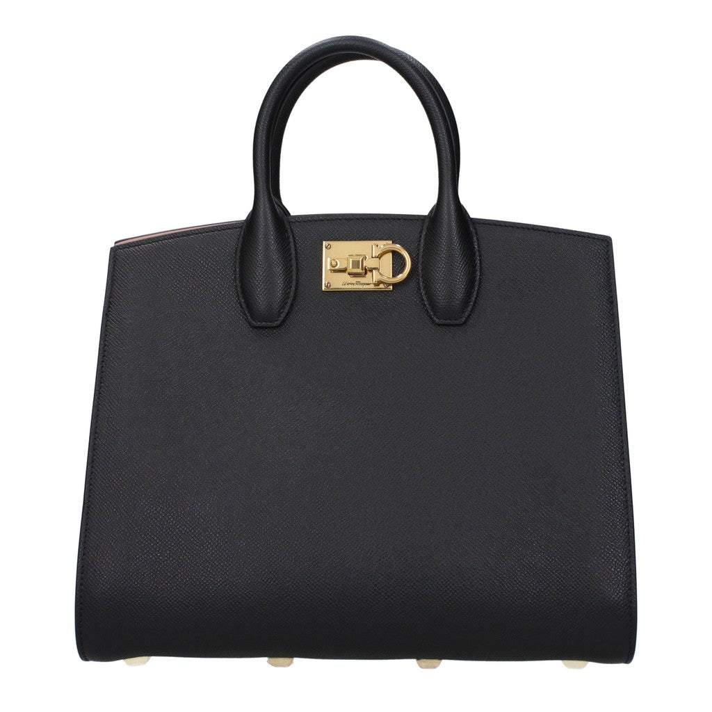 Salvatore Ferragamo Studio Box Handtas – Zwart