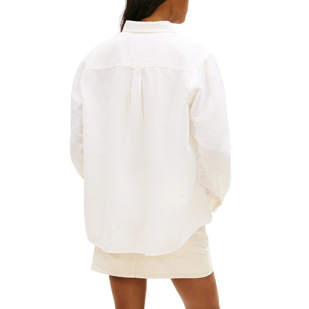 Tommy Jeans Relaxed linnen blouse – Ecru