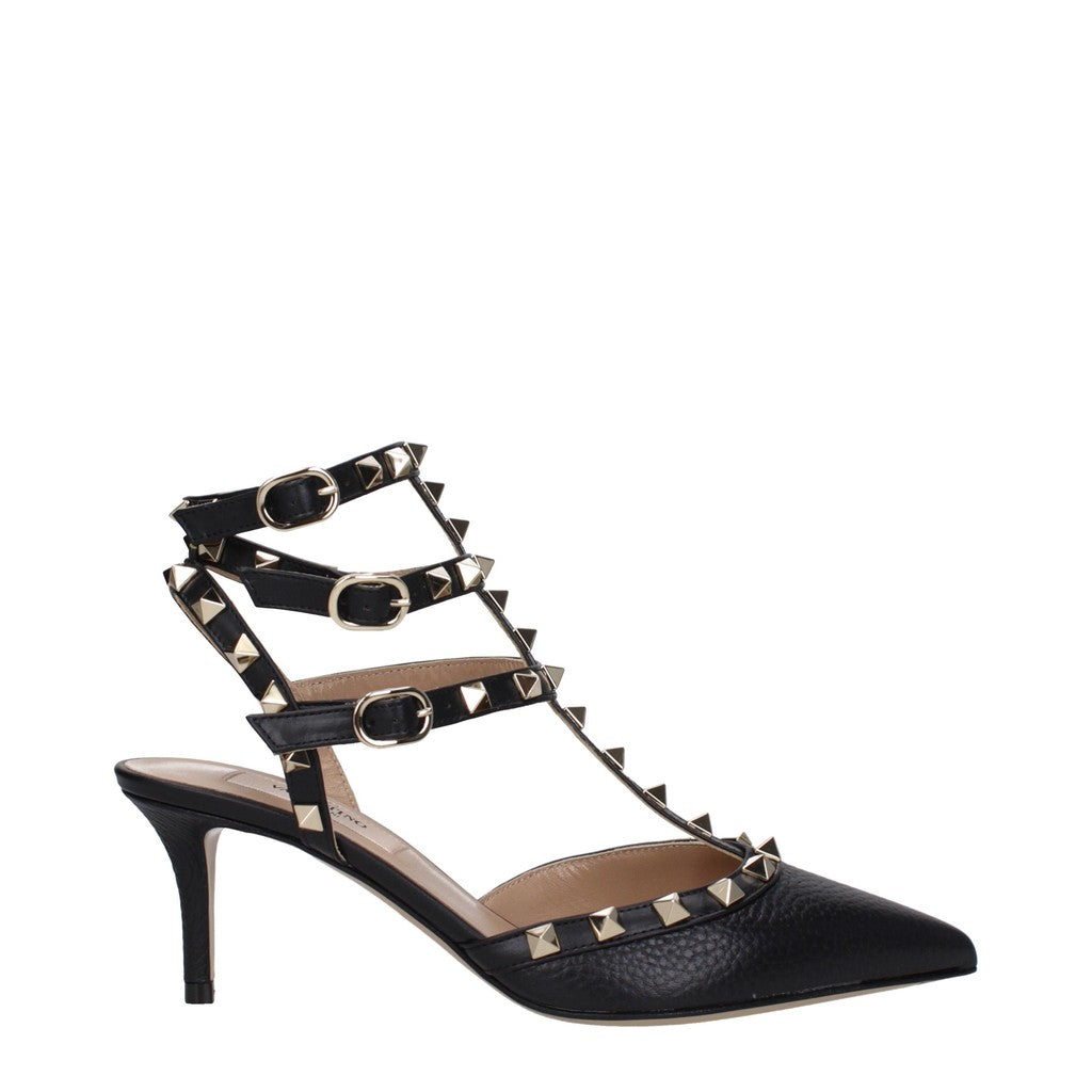 Valentino Garavani Rockstud Pumps met puntige neus – Zwart