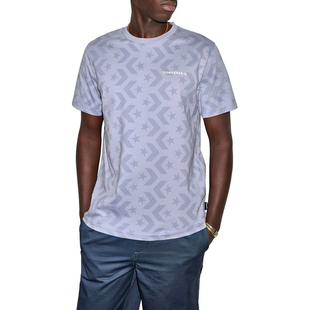 Converse Tweekleurig T-shirt met geborduurd logo – Paars