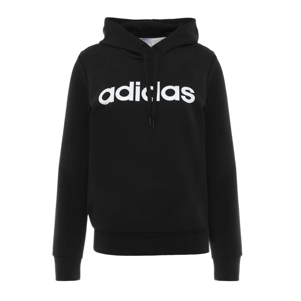 Adidas Essentials Linear Pullover Hoodie – Zwart / Wit