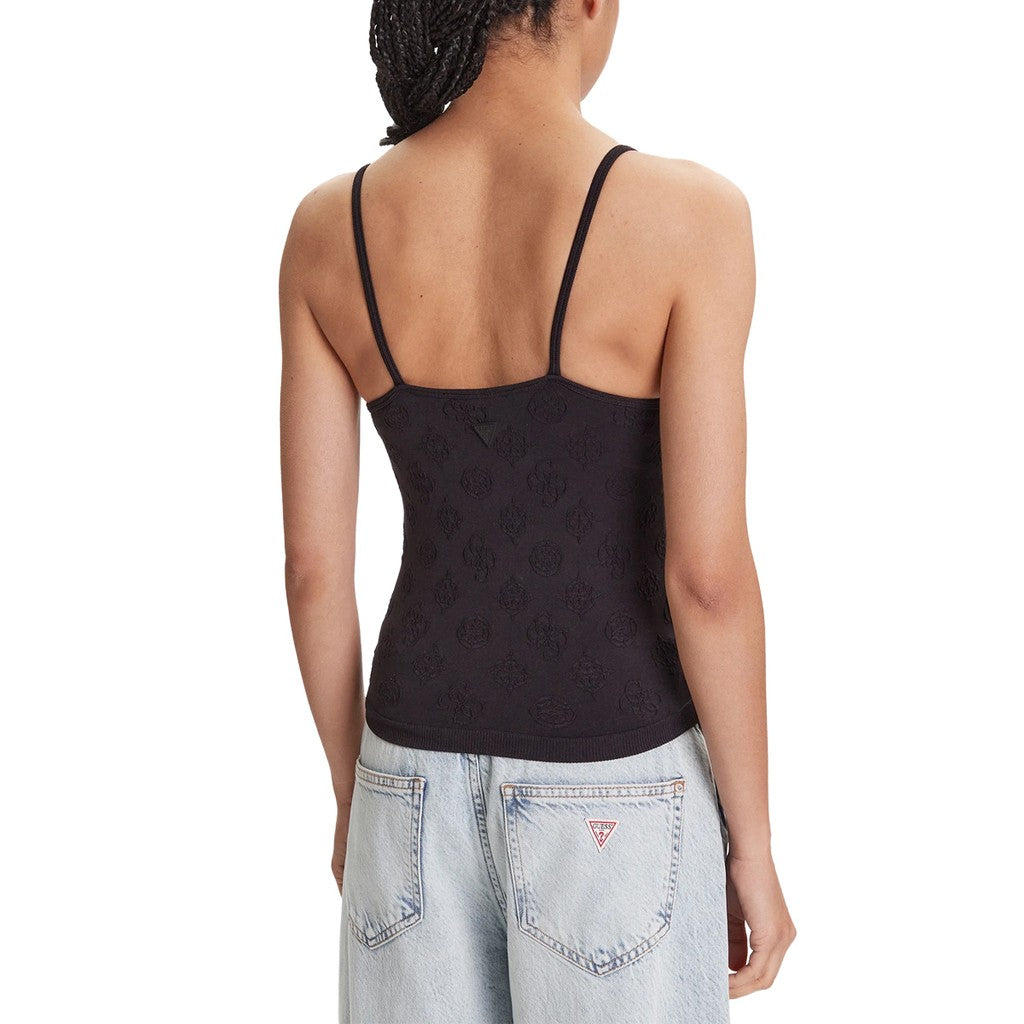 Guess Top met logo – Zwart