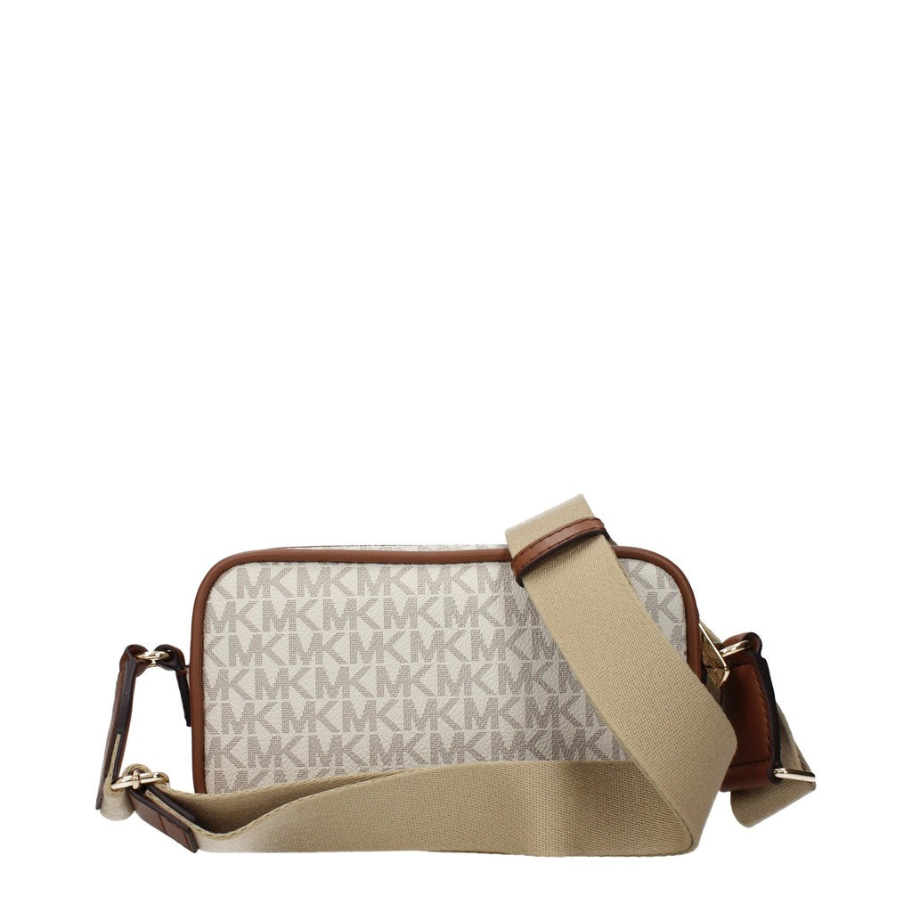 Michael Kors Bradshaw Kleine crossbodytas met 3 kaartvakken – Beige / Bruin