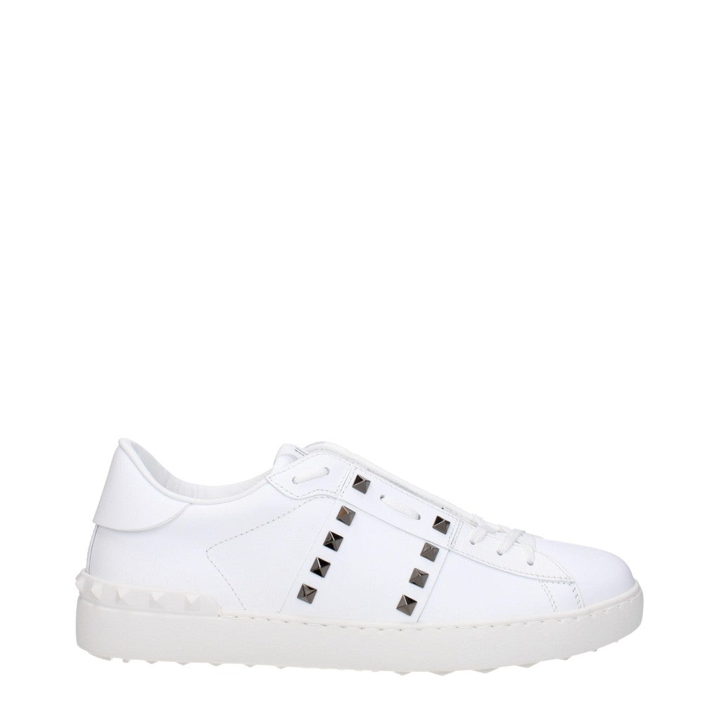 Valentino Garavani Rockstud Leren sneakers – Wit