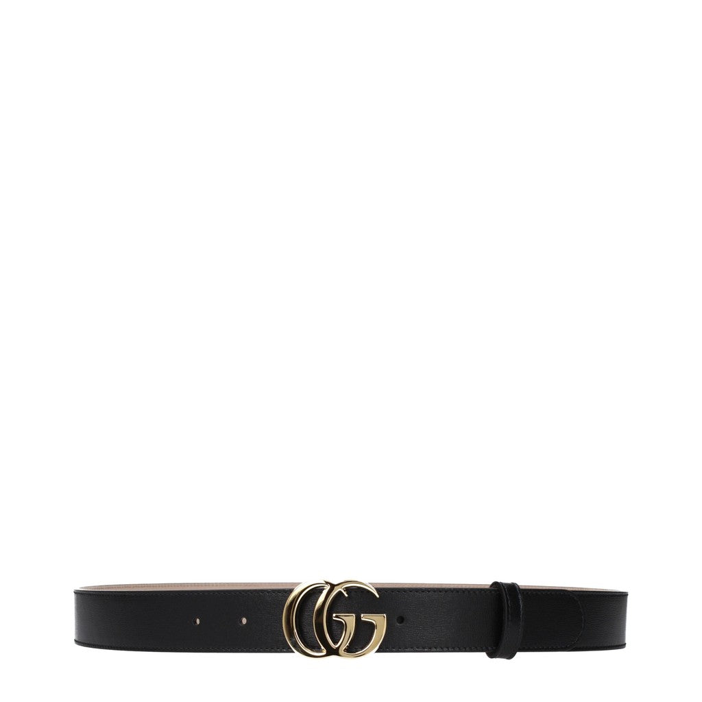 Gucci Riem met knoopsluiting en goudkleurige details – Zwart