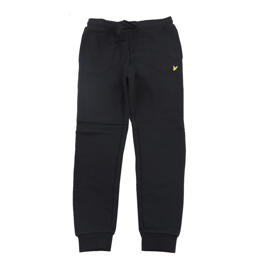 Lyle & Scott Kids Joggingbroek met nauwsluitende pasvorm – Zwart