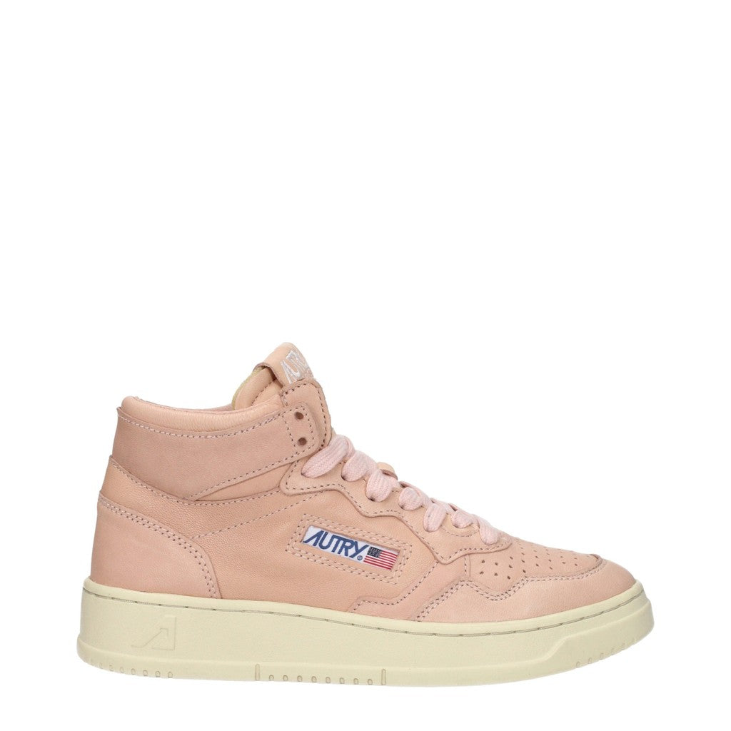 Autry Medalist Sneakers met rubberen zool – Roze / Perzik