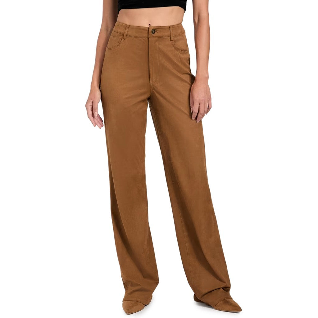 Guess Broek met vier zakken en logo – Cognac