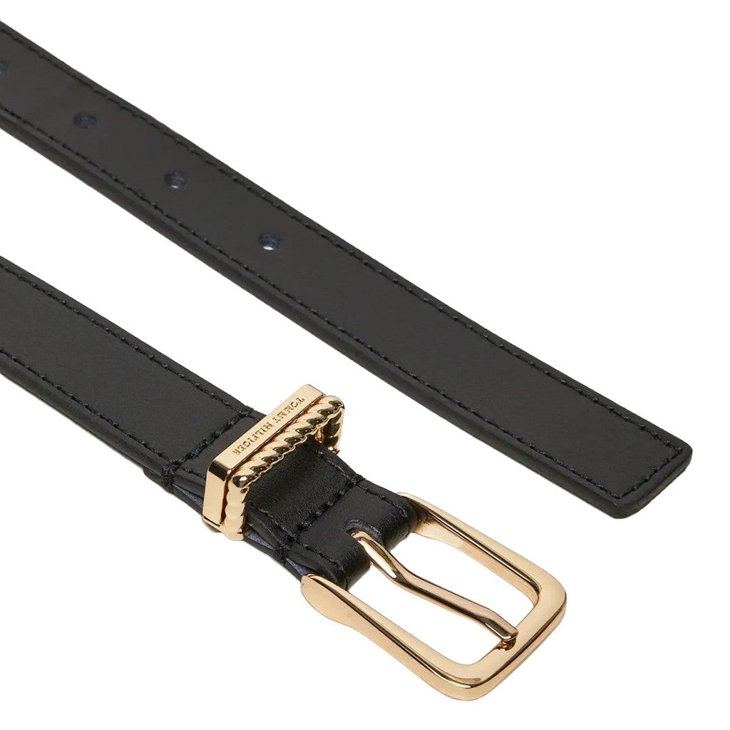 Tommy Hilfiger Leren riem Dames – Zwart