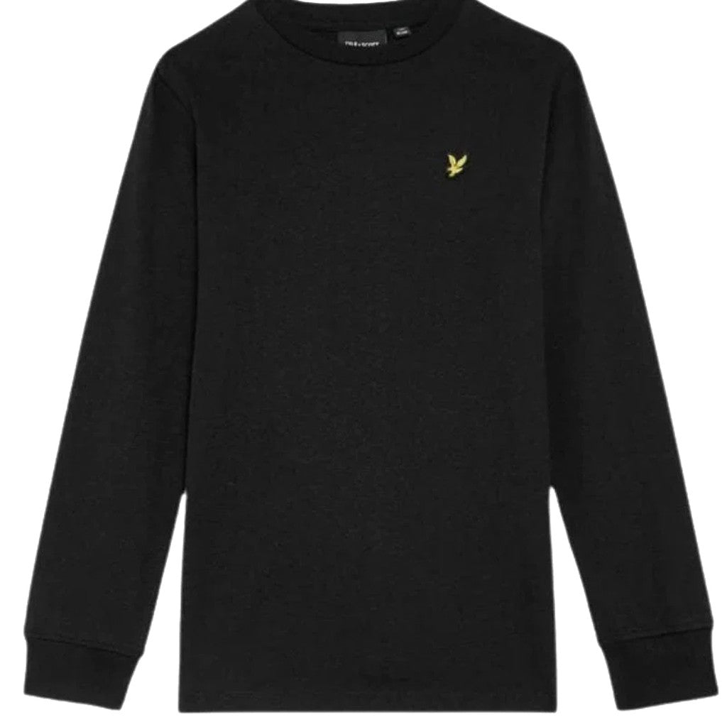 Lyle & Scott Kids Sweater met geborduurd logo – Zwart