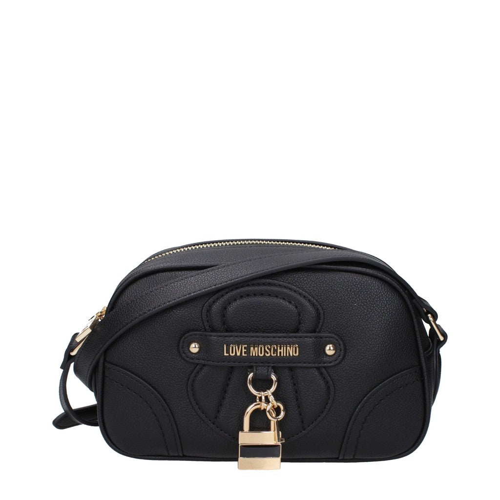 Love Moschino Crossbodytas met goudkleurige details – Zwart