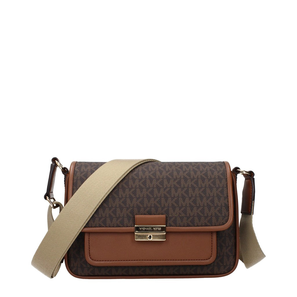 Michael Kors Bradshaw Crossbodytas met drukknoop – Bruin