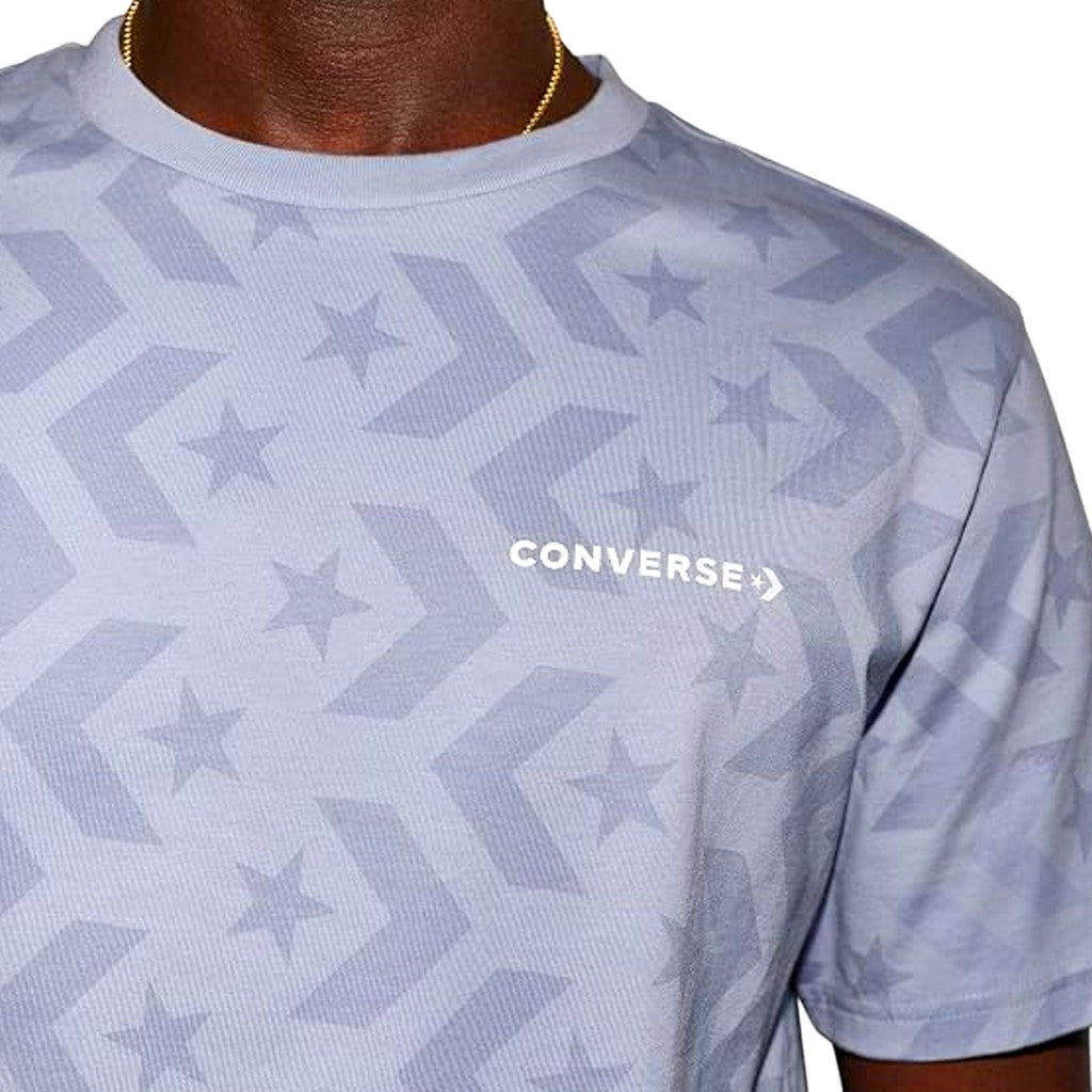 Converse Tweekleurig T-shirt met geborduurd logo – Paars