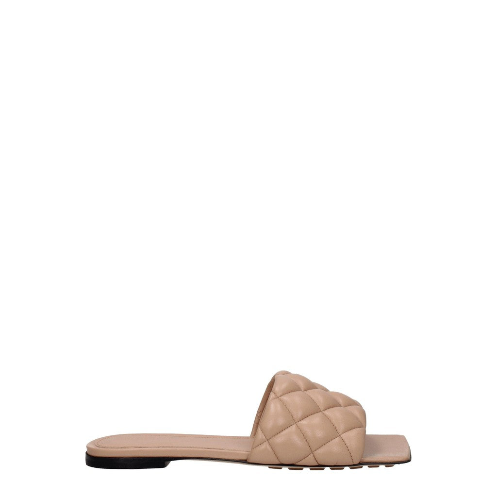 Bottega Veneta Leren sandalen met open neus – Zachtroze