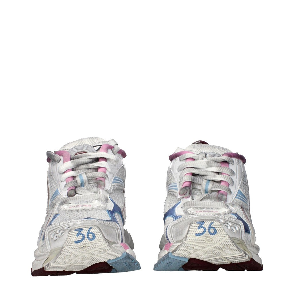 Balenciaga Runner Sneakers met veters en rubberen zool – Grijs / Rood