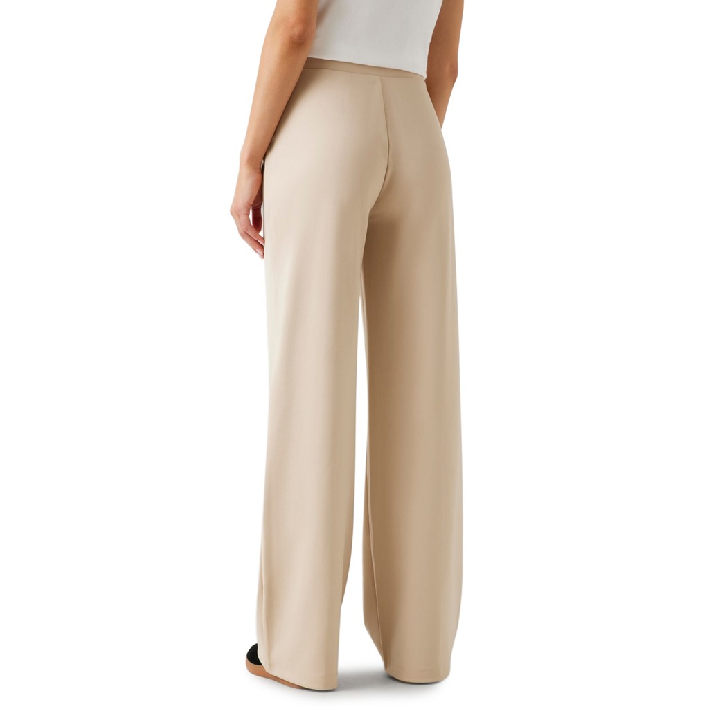 Guess Broek met logo en rits-knoopsluiting – Beige