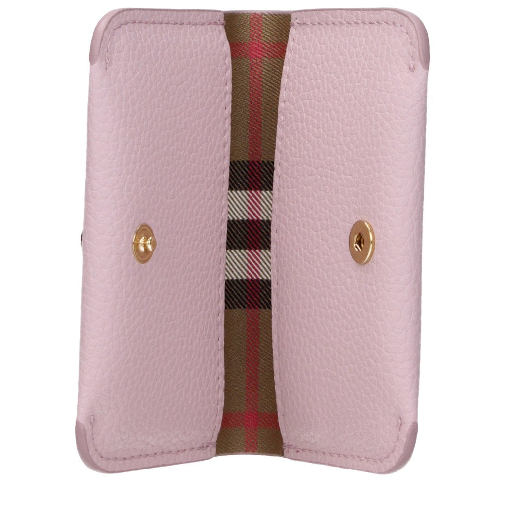 Burberry Leren Kaarthouder – Roze