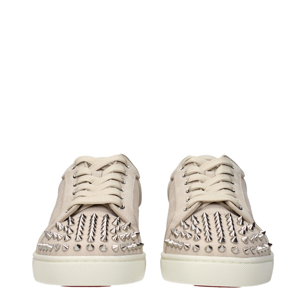 Christian Louboutin Louis Junior Sneakers met veters – Beige