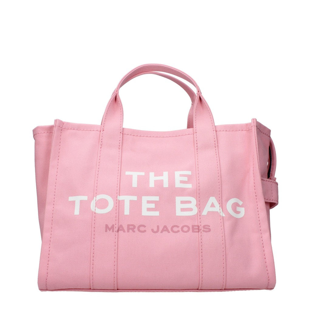 Marc Jacobs The Tote Shopper van stof met schouderband – Roze