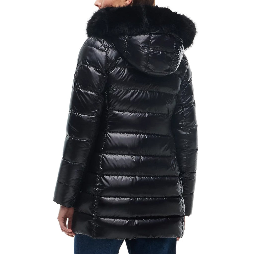 Tommy Hilfiger Donsjas met capuchon – Zwart