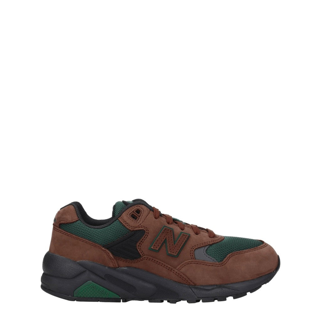 New Balance 580 Sneakers van suède en stof – Bruin / Groen