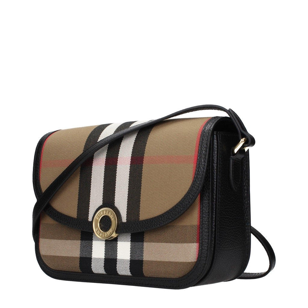 Burberry Check Crossbodytas Dames – Zwart
