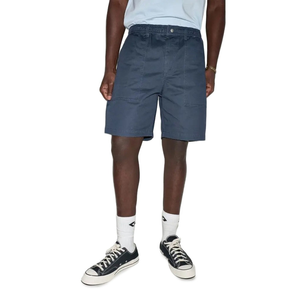 Converse Bermuda short met knoop- en ritssluiting en logo – Blauw