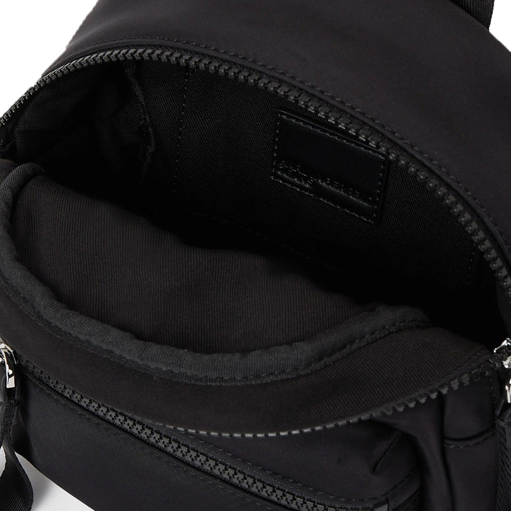 Karl Lagerfeld Rugzak met rits en logo – Zwart