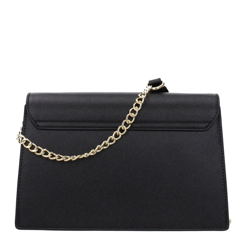 Love Moschino Compacte schoudertas met goudkleurige details – Zwart