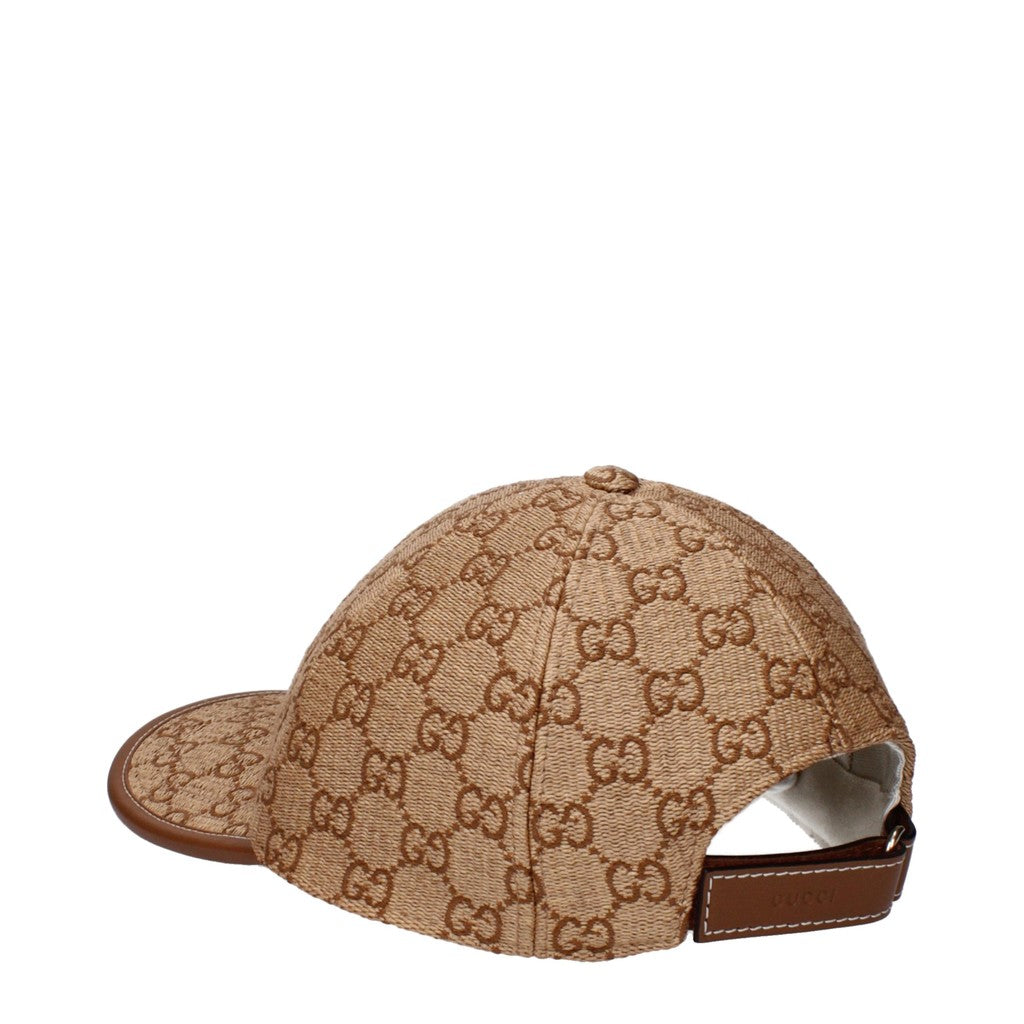Gucci Pet van polyamide en katoen met leer – Beige / Bruin
