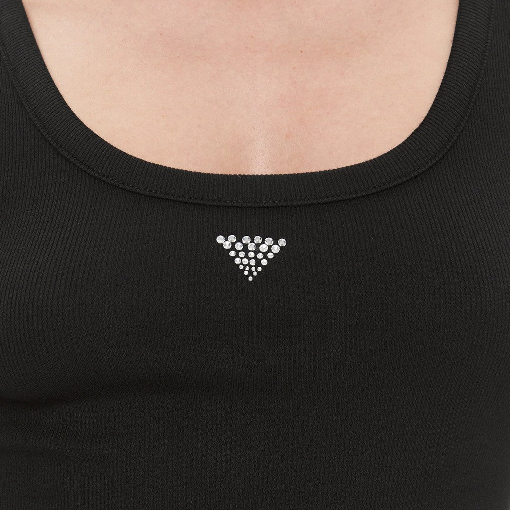 Guess Katoenen tanktop – Zwart