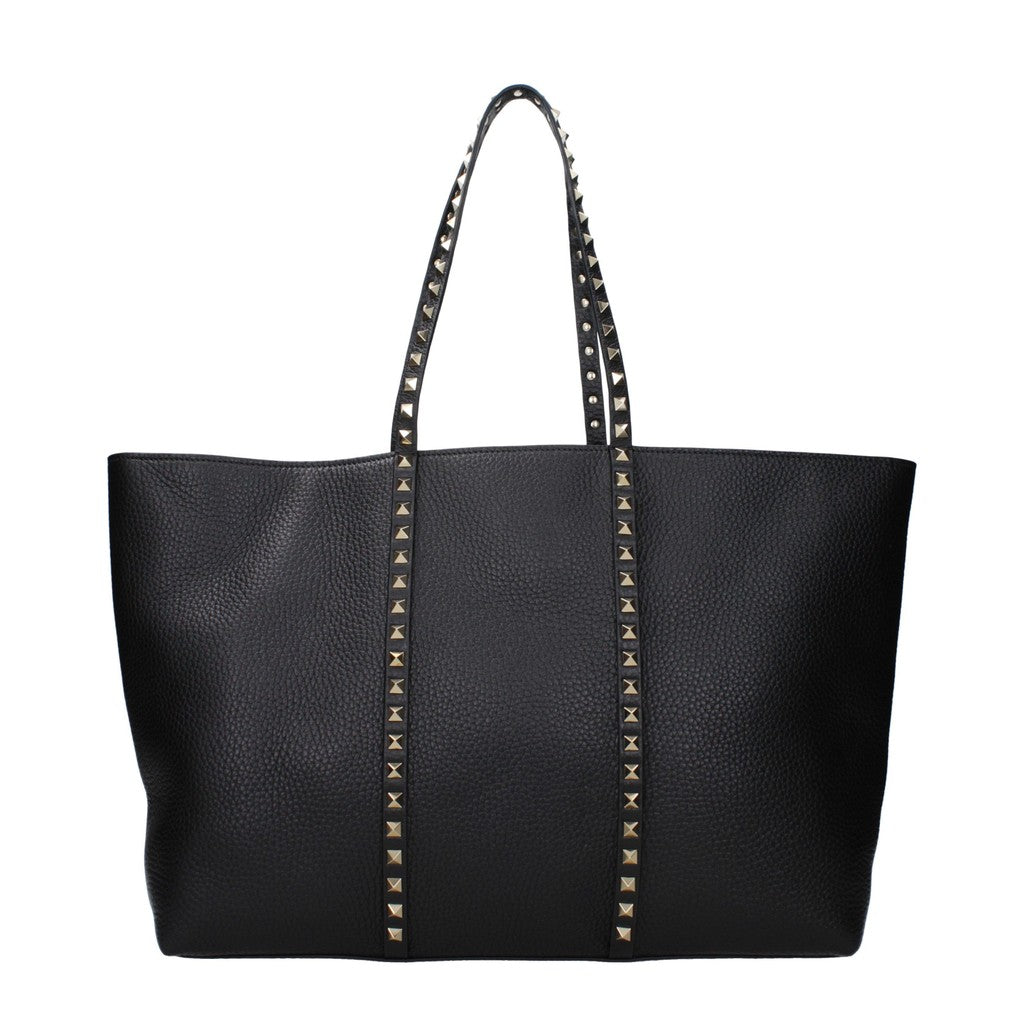 Valentino Garavani Rockstud Shopper met zilverkleurige details – Zwart